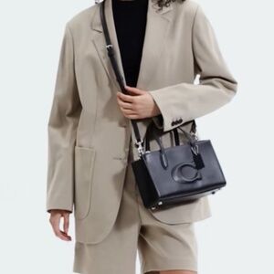 New🖤Coach Nina Small Black Tote Bag